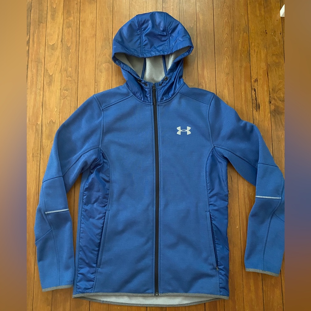 Under Armour Mens Coldgear Swacket Jacket Blue Small